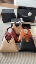 Chanel Triangular Quilted Hobo Crossbody Bag — comparison