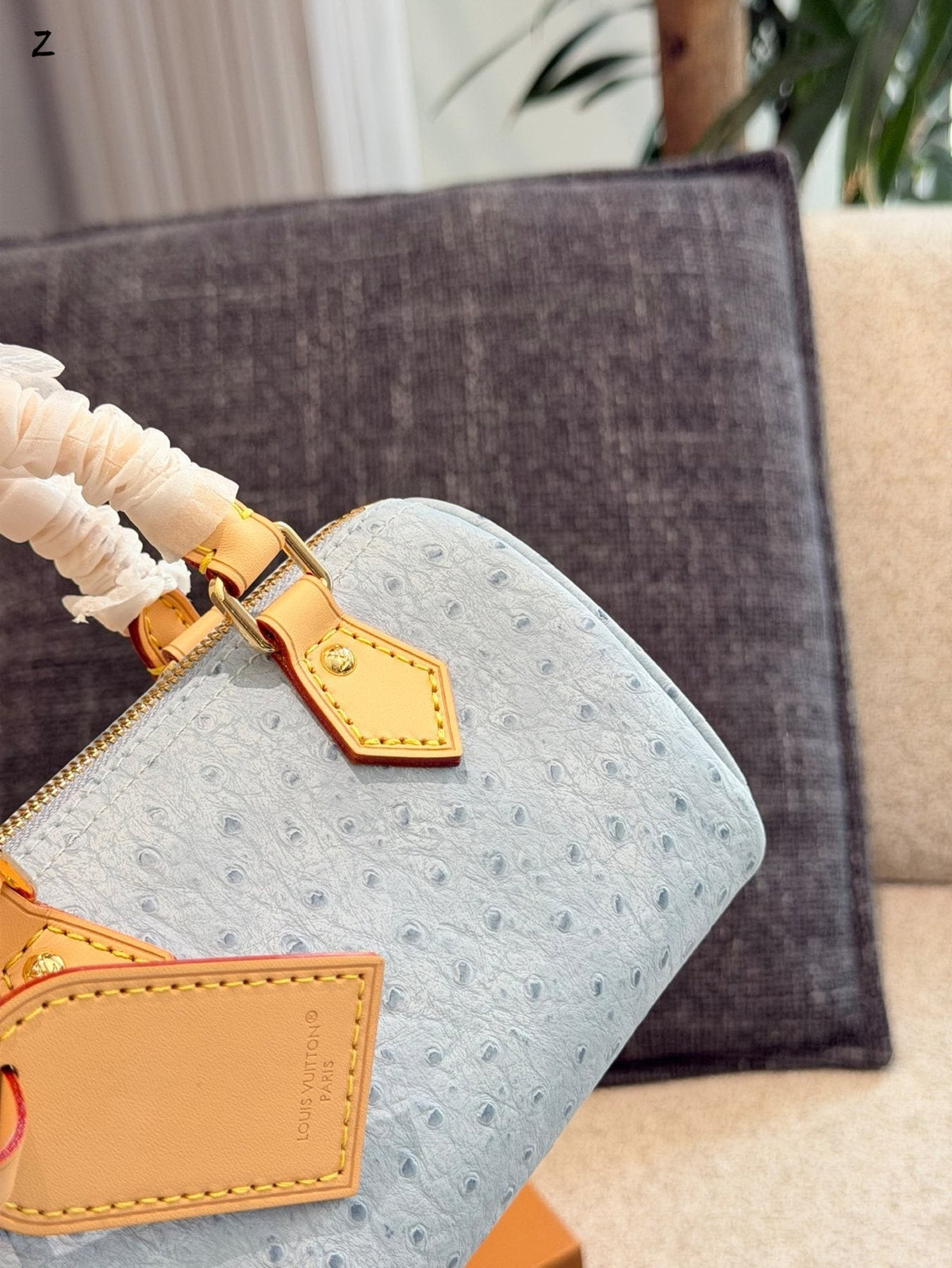 Louis Vuitton Speedy Embossed Monogram Top-Handle Bag — detail