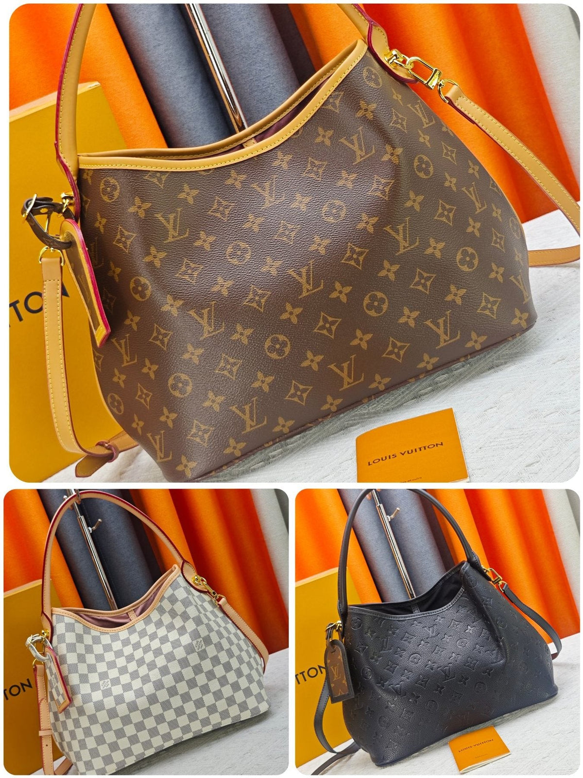 Louis Vuitton Graceful Curved-Top Hobo Bag — comparison