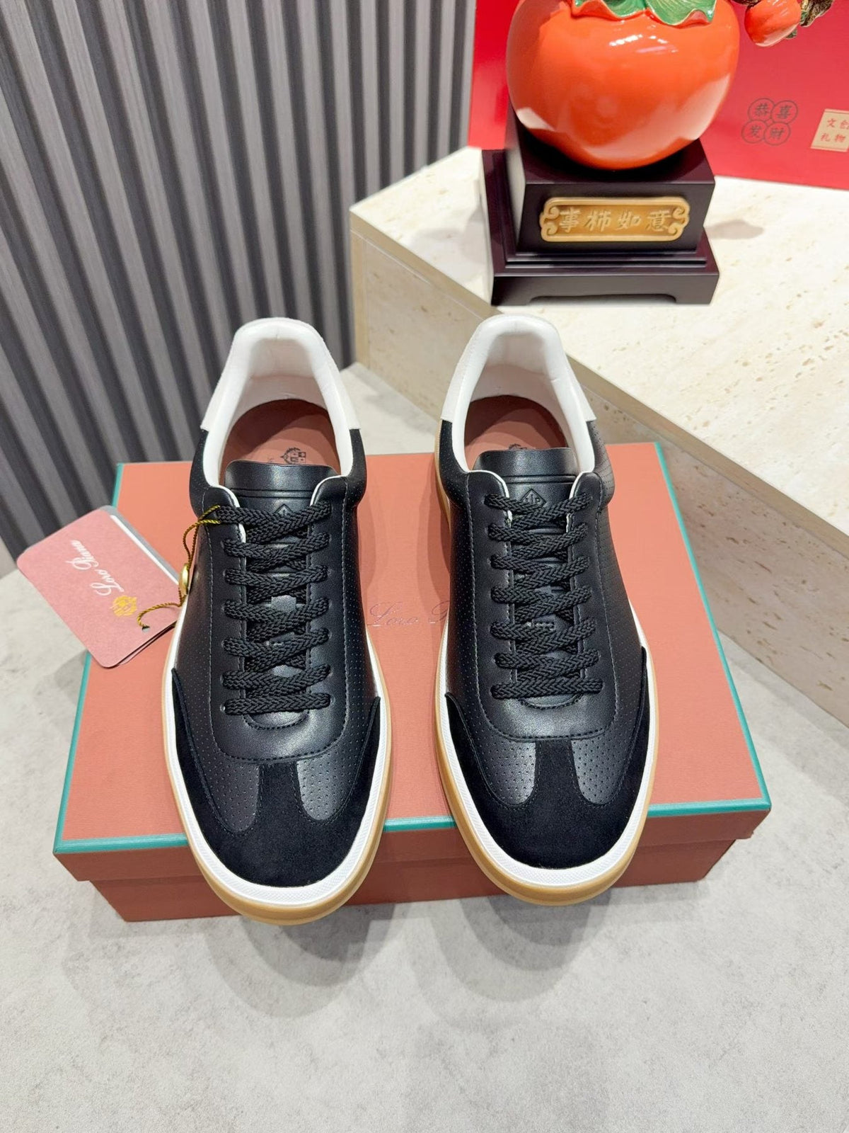 Loro Piana Tennis Walk Low-Top Sneakers — front