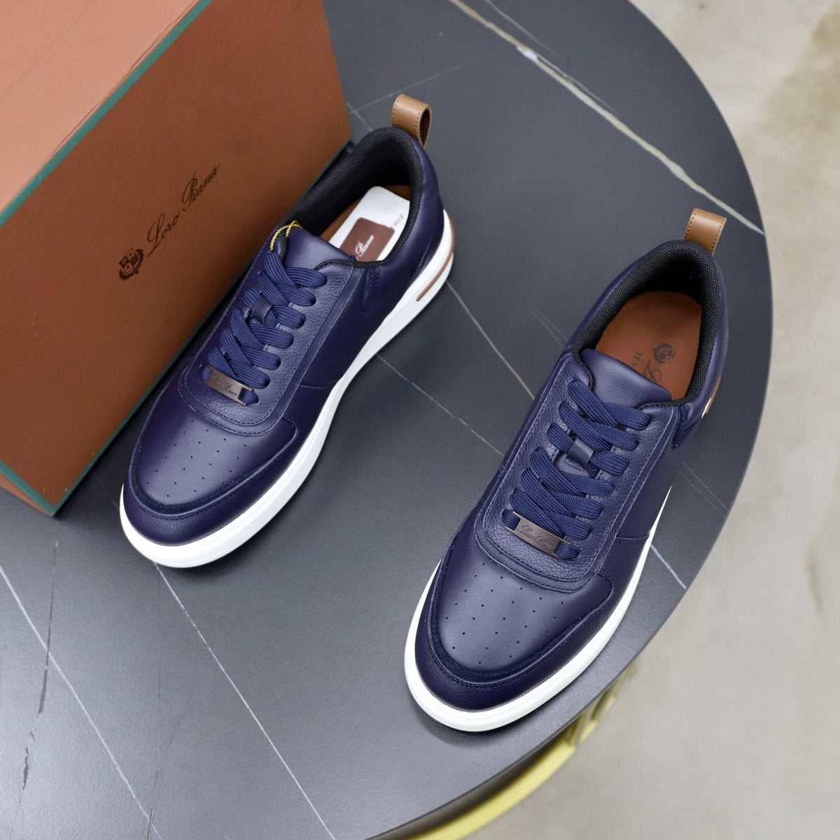 Loro Piana Week End Walk Low-Top Sneakers — front