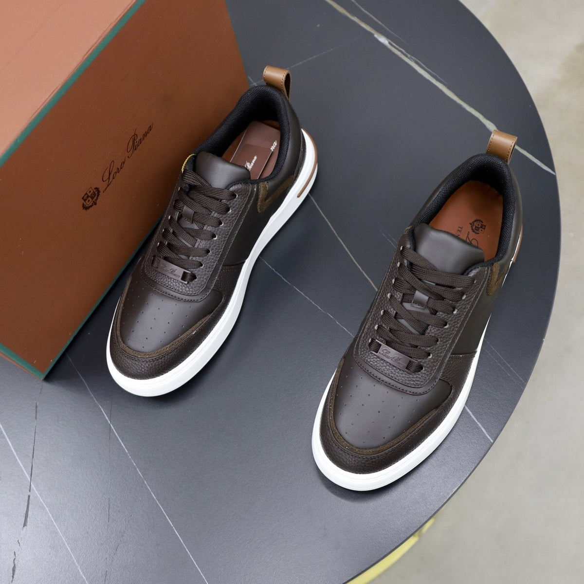 Loro Piana Week End Walk Low-Top Sneakers — front