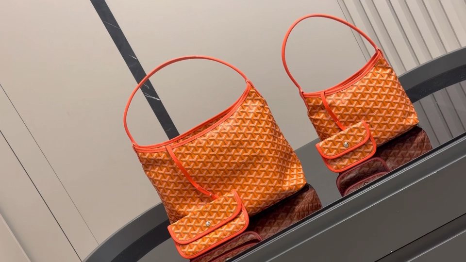 Goyard Geometric Pattern Hobo Shoulder Bag — comparison