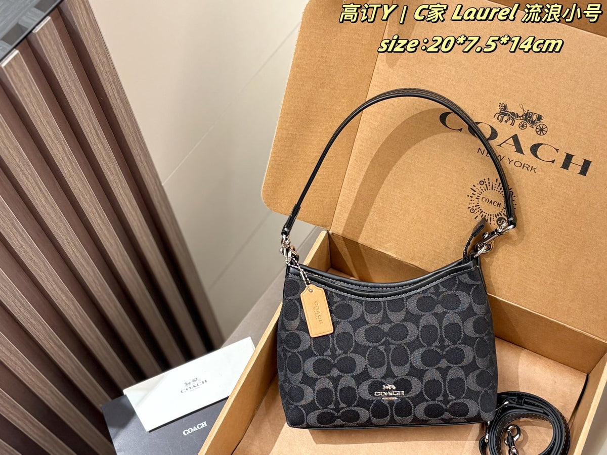 Coach Laurel Signature Hobo Bag — front