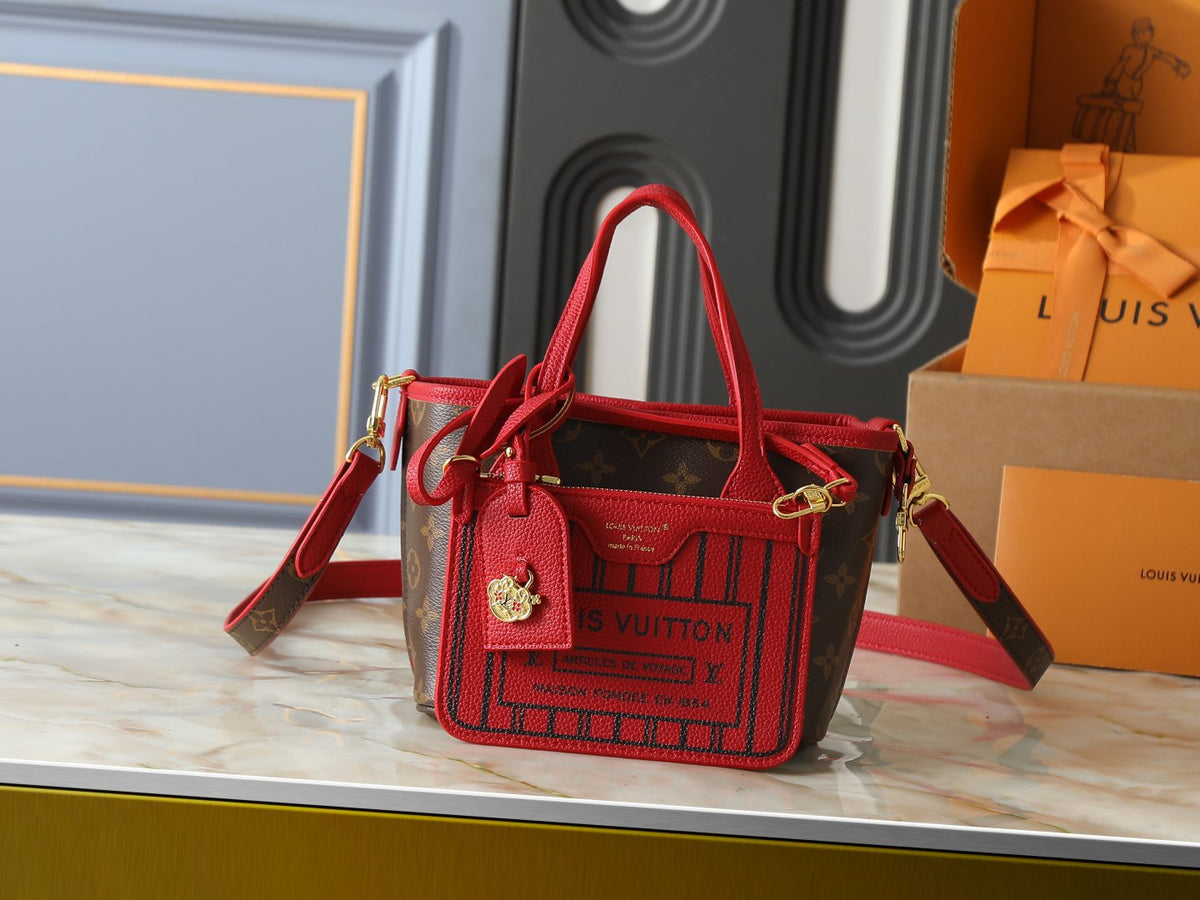 Louis Vuitton Neverfull Inside Out Tote Bag — front