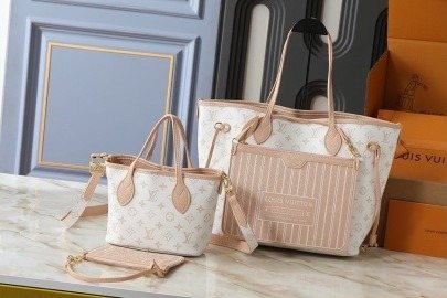 Louis Vuitton Neverfull Inside Out Tote Bag — front