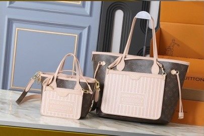 Louis Vuitton Neverfull Inside Out Tote Bag — front