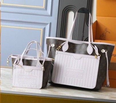 Louis Vuitton Neverfull Inside Out Tote Bag — front