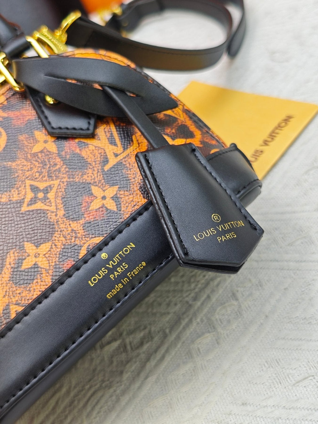 Louis Vuitton Alma BB Domed Top-Handle Bag — detail