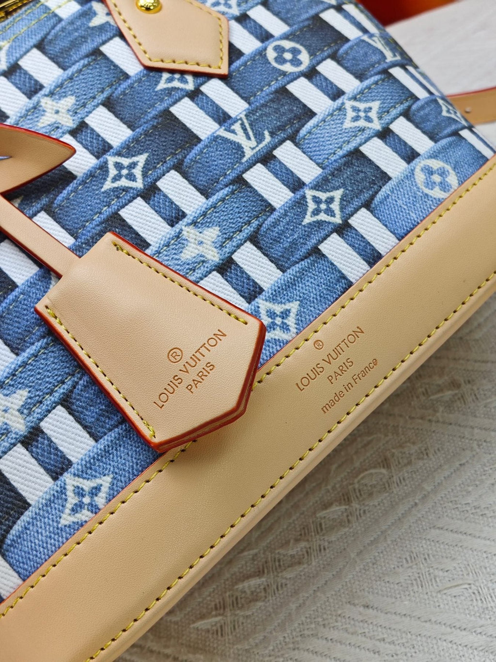 Louis Vuitton Alma BB Domed Top-Handle Bag — detail