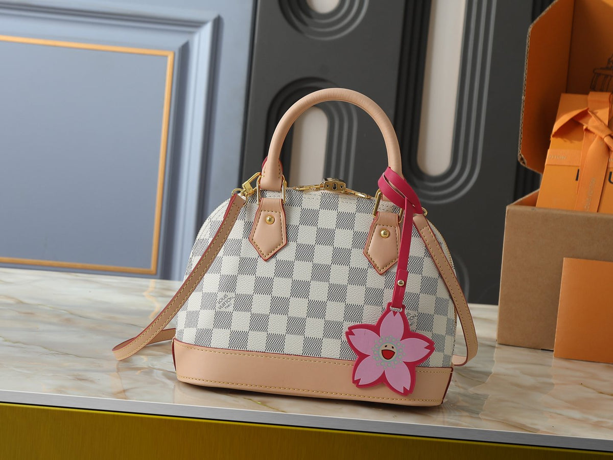 Louis Vuitton Alma Structured Top-Handle Bag — front