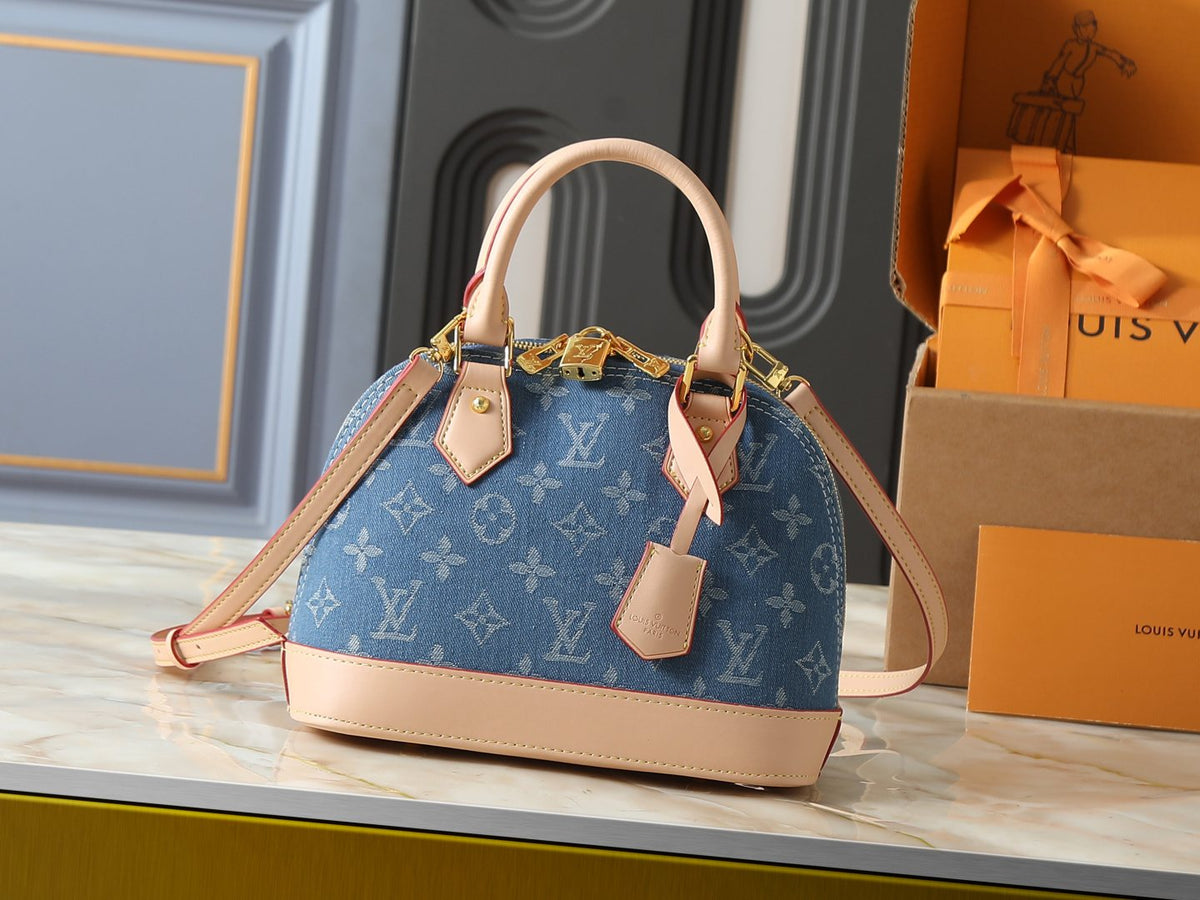 Louis Vuitton Alma Structured Top-Handle Bag — front