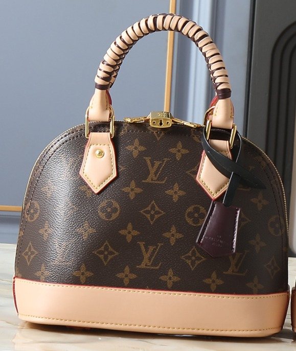 Louis Vuitton Alma Structured Top-Handle Bag — front