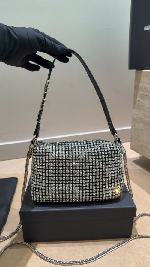 Alexander Wang Rhinestone Shoulder Bag — front