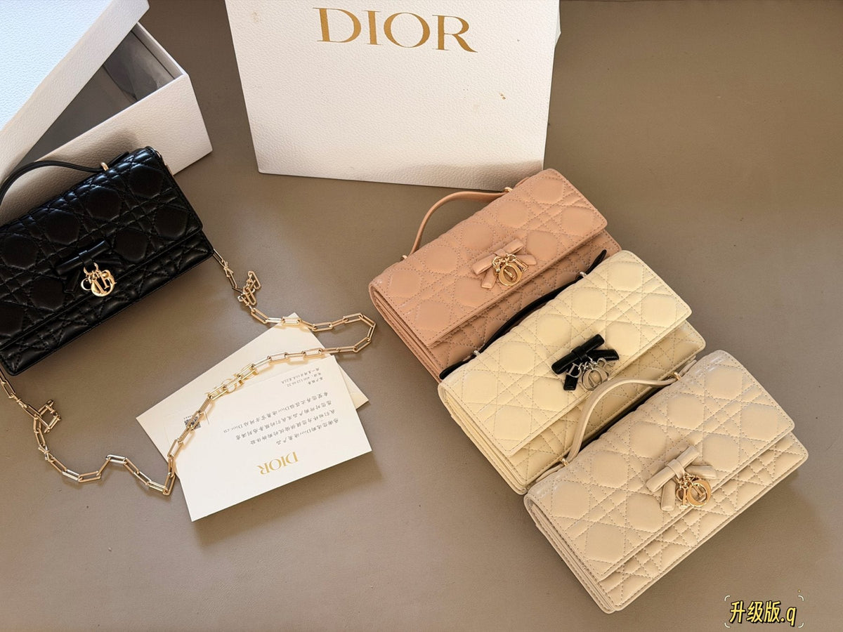 Dior Miss Dior Quilted Bow Top-Handle Bag — comparison