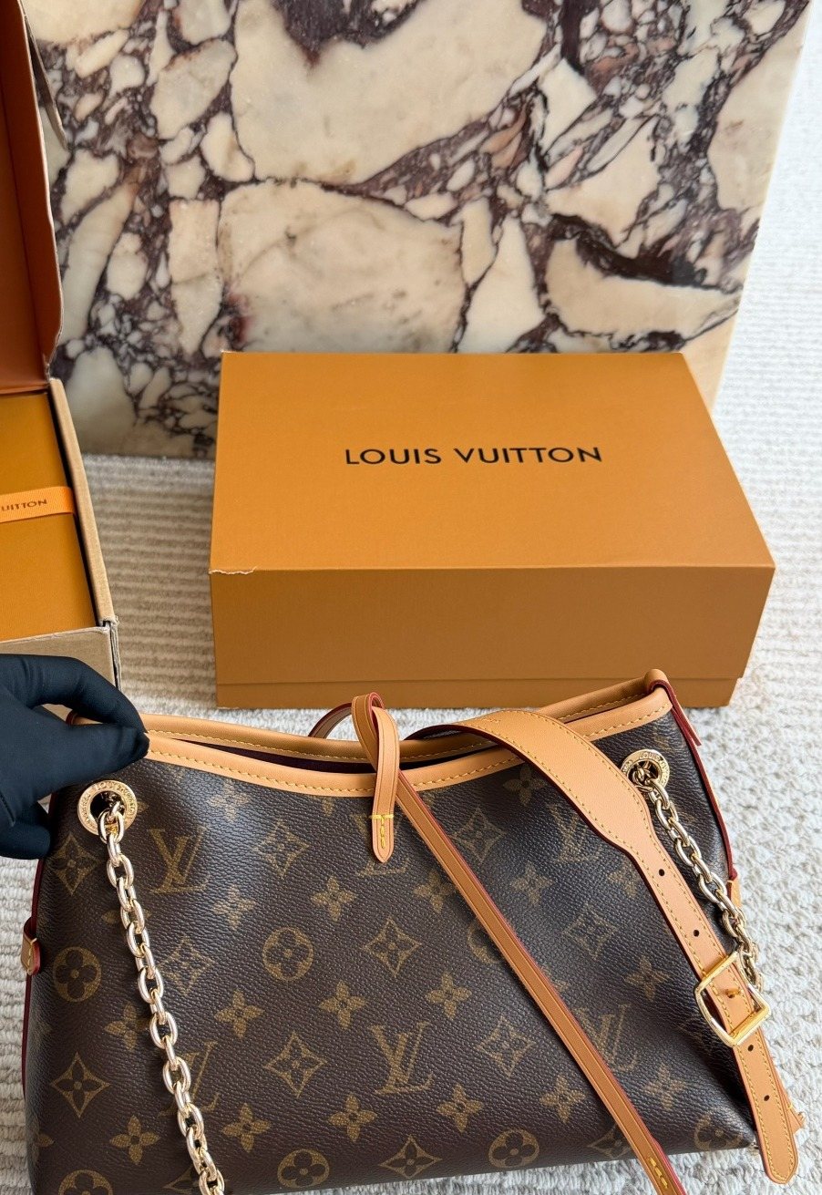 Louis Vuitton Carryall BB Monogram Shoulder Bag — back