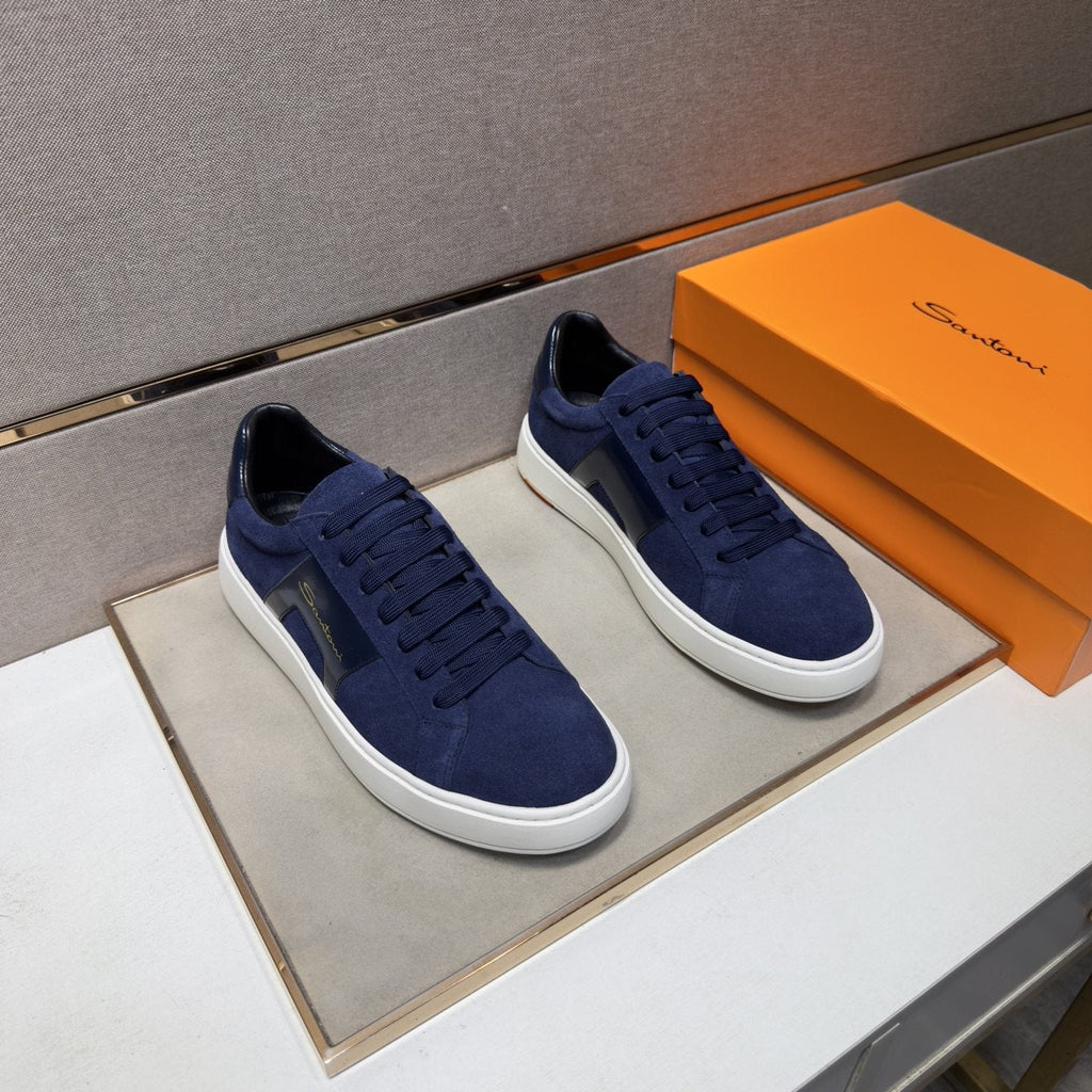 Santoni Paneled Low-Top Sneakers — hero