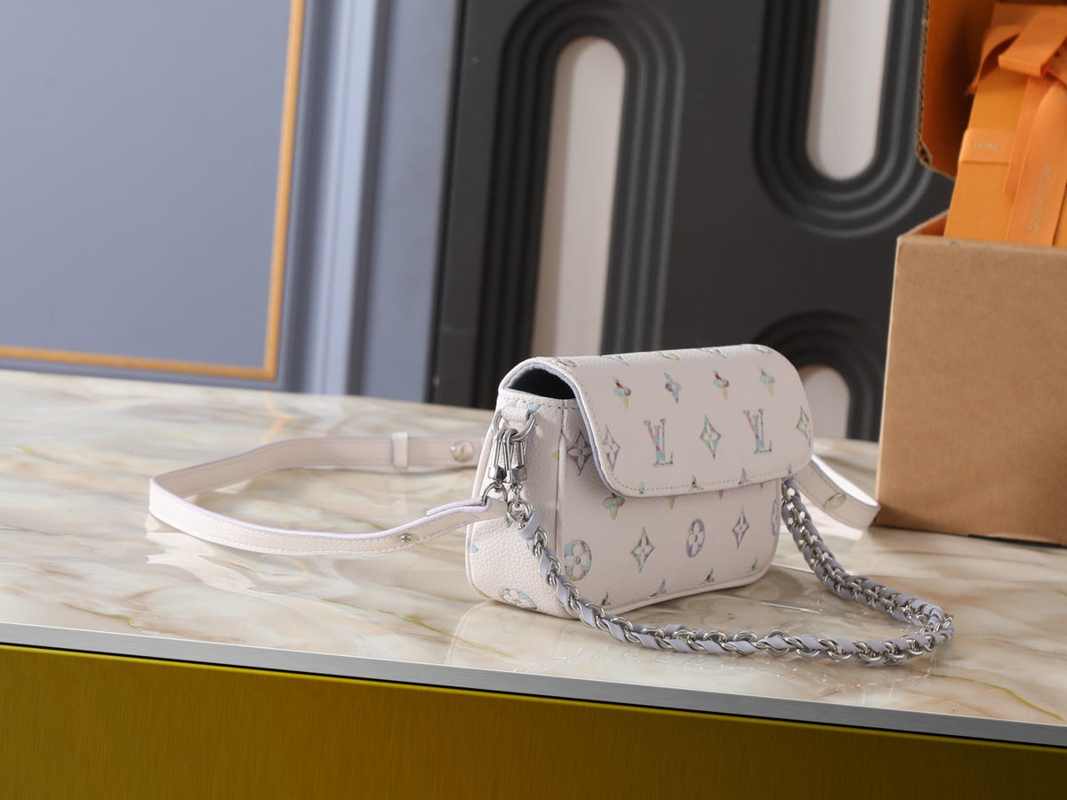 Louis Vuitton Ivy Wallet on Chain in Pastel Monogram — side
