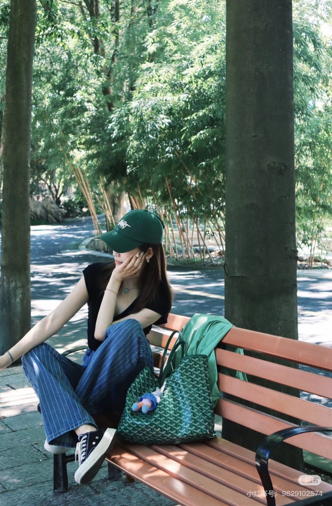 Repeating-Pattern Soft Tote Bag — front