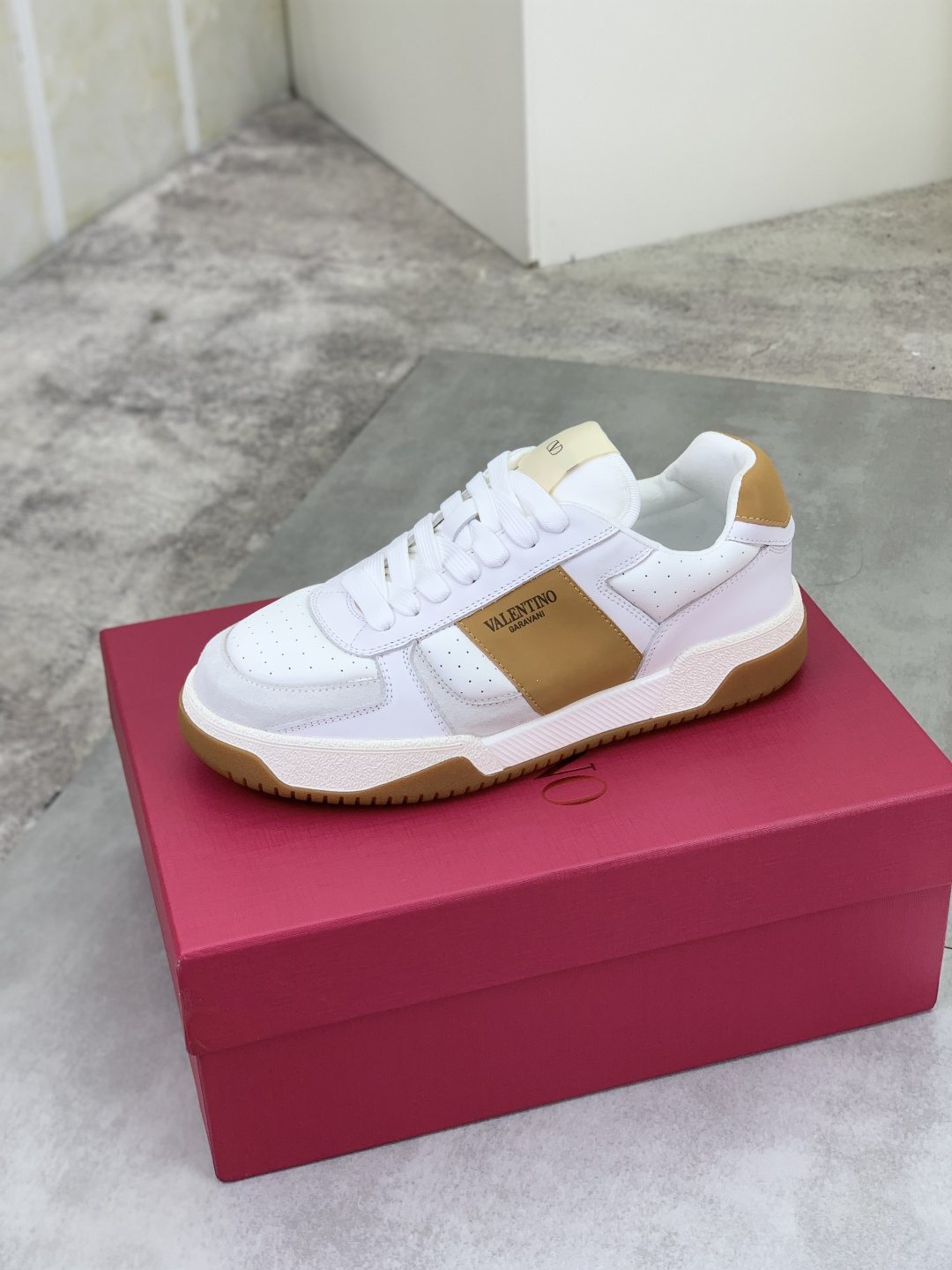 Valentino Color-Block Low-Top Sneakers — front