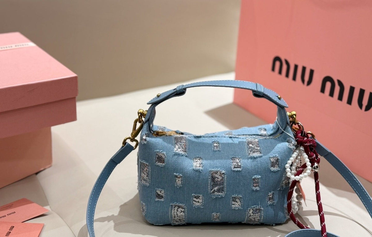 Miu Miu Mini Lunchbox Top-Handle Shoulder Bag — front