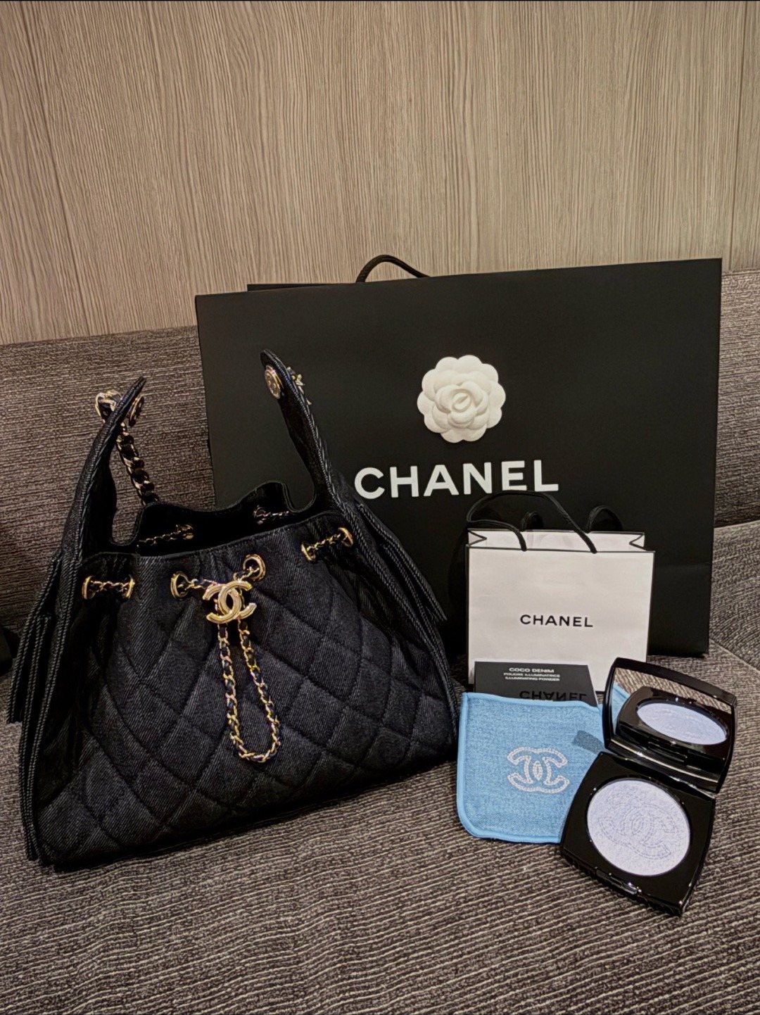 Chanel 25 Quilted Bucket Bag — front