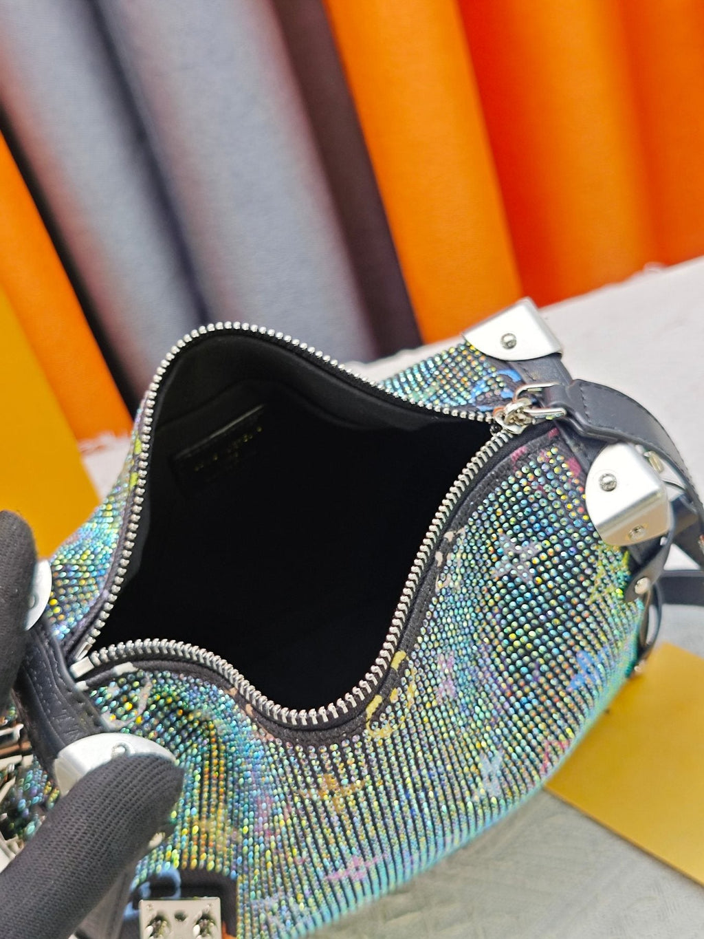 Louis Vuitton Side Trunk Sparkling Monogram Shoulder Bag — detail
