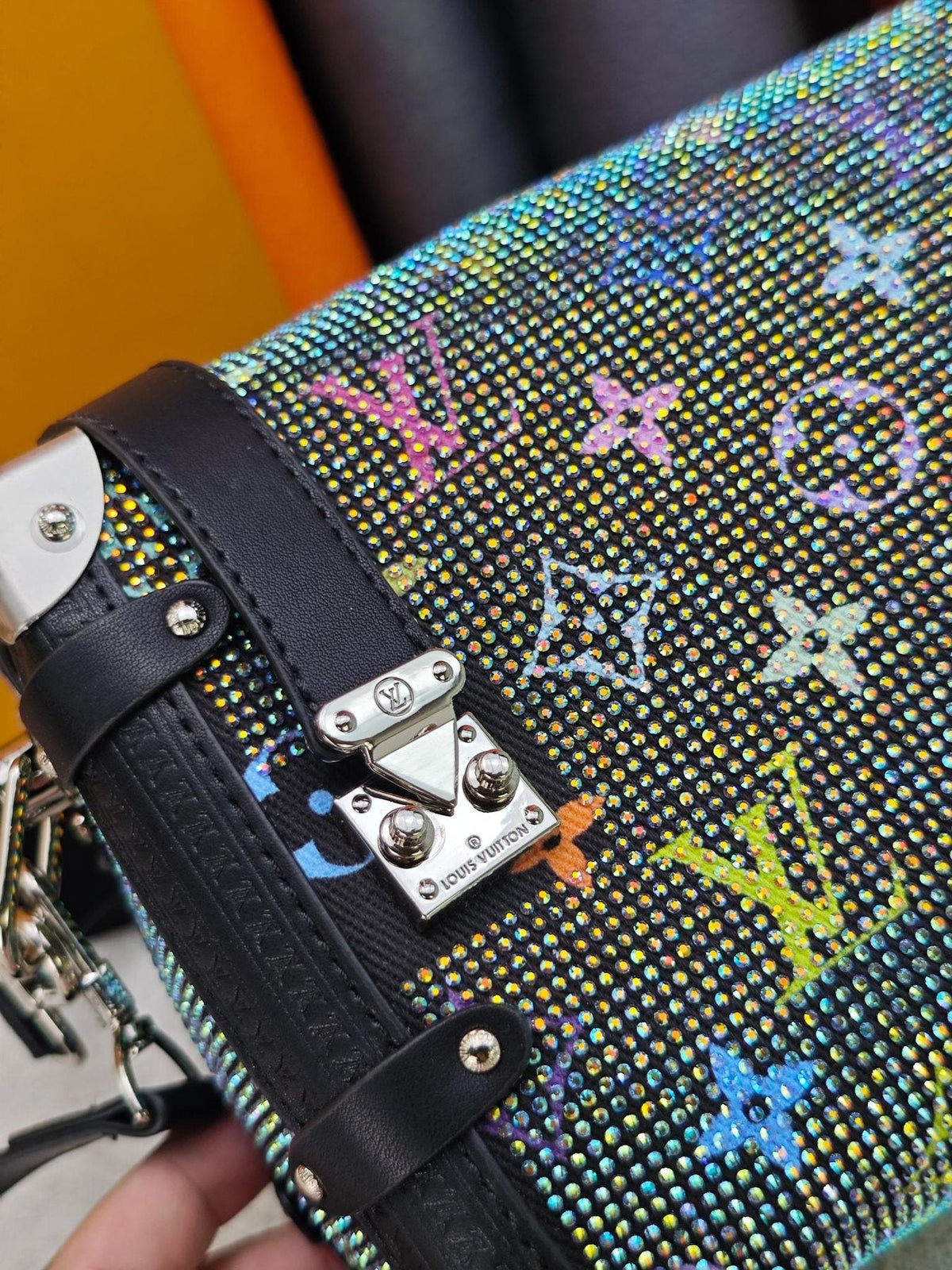 Louis Vuitton Side Trunk Sparkling Monogram Shoulder Bag — detail