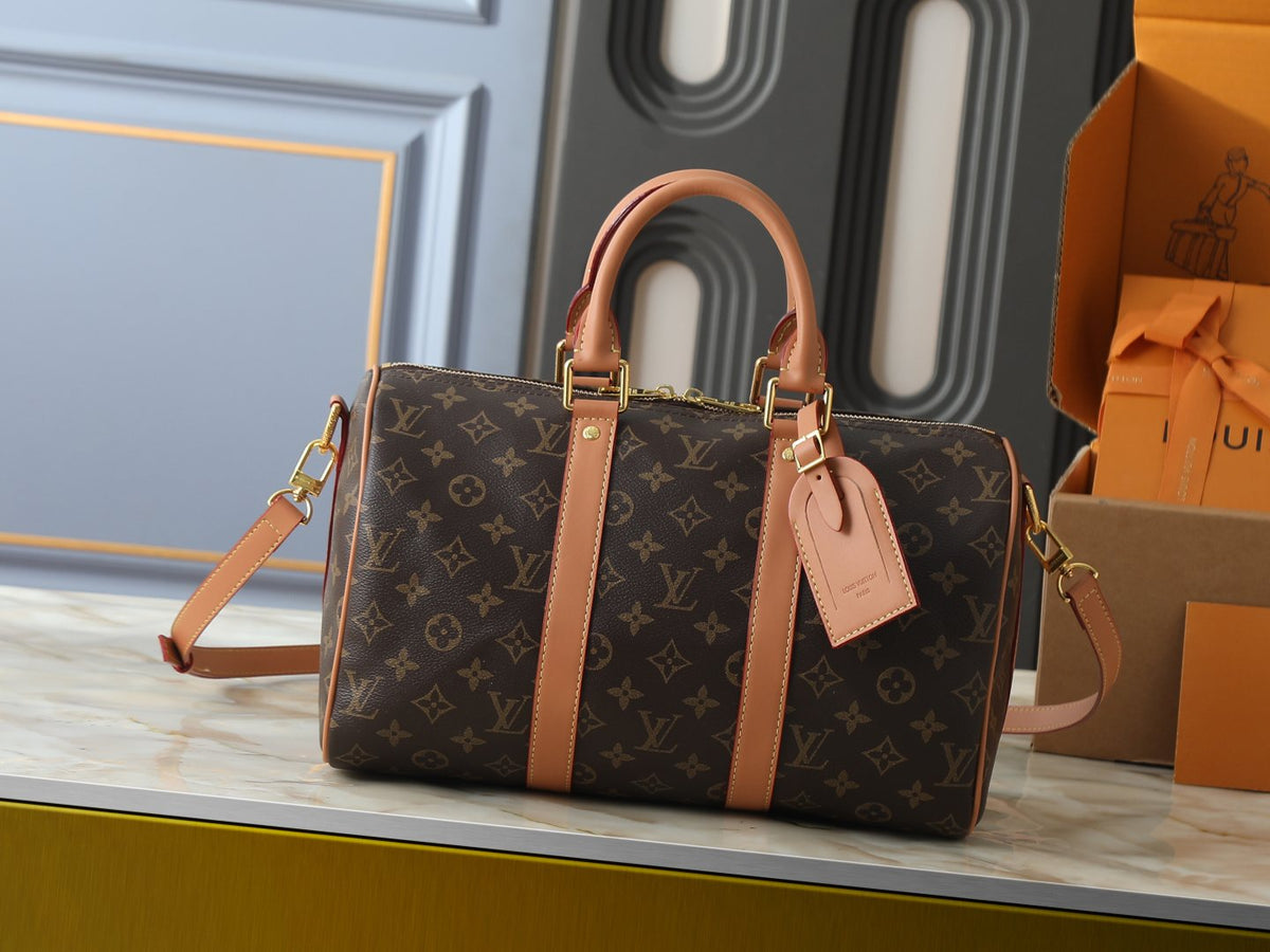 Louis Vuitton Keepall Bandoulière Duffel Bag — front