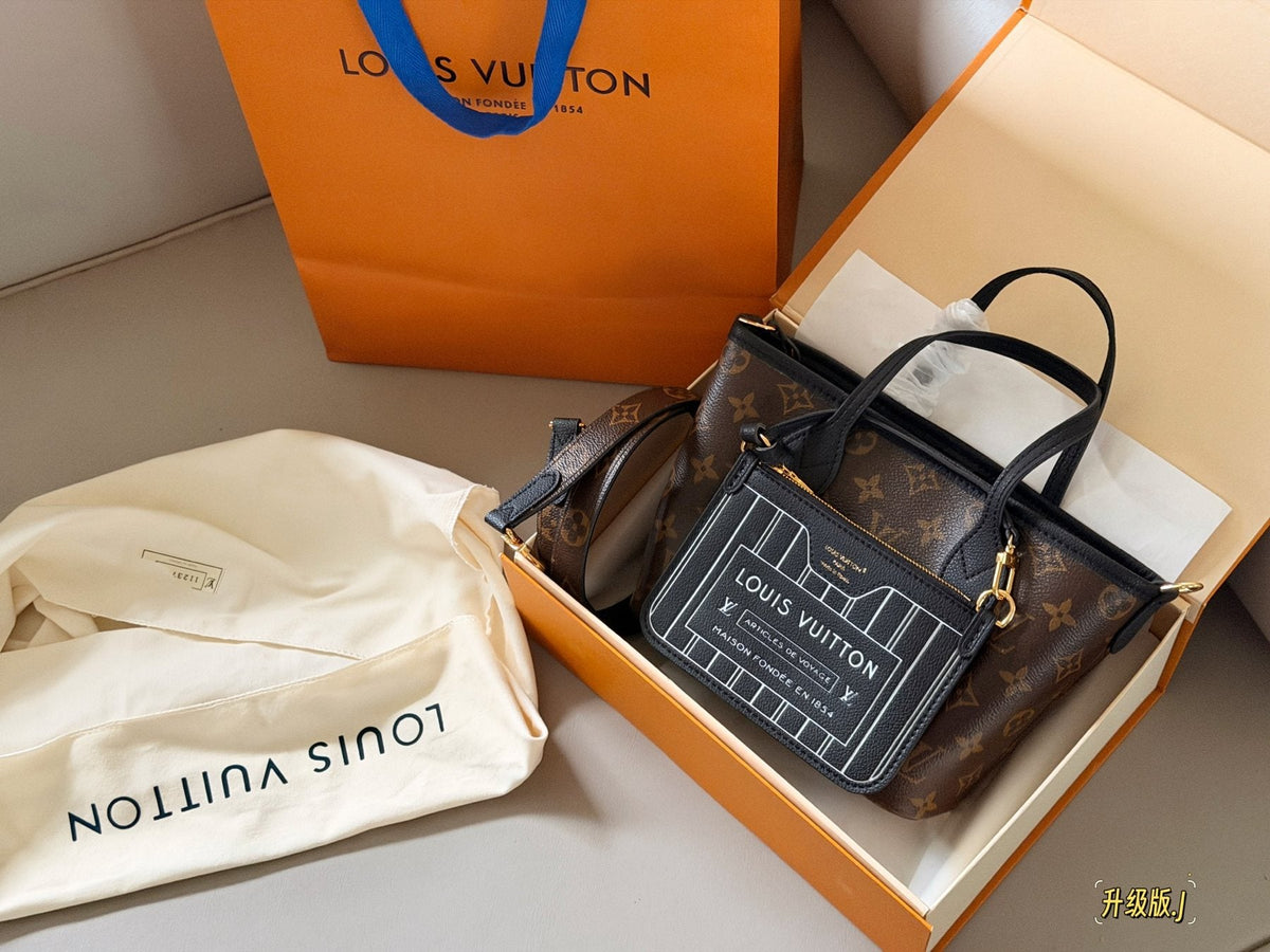 Louis Vuitton Neverfull BB Reversible Tote — front