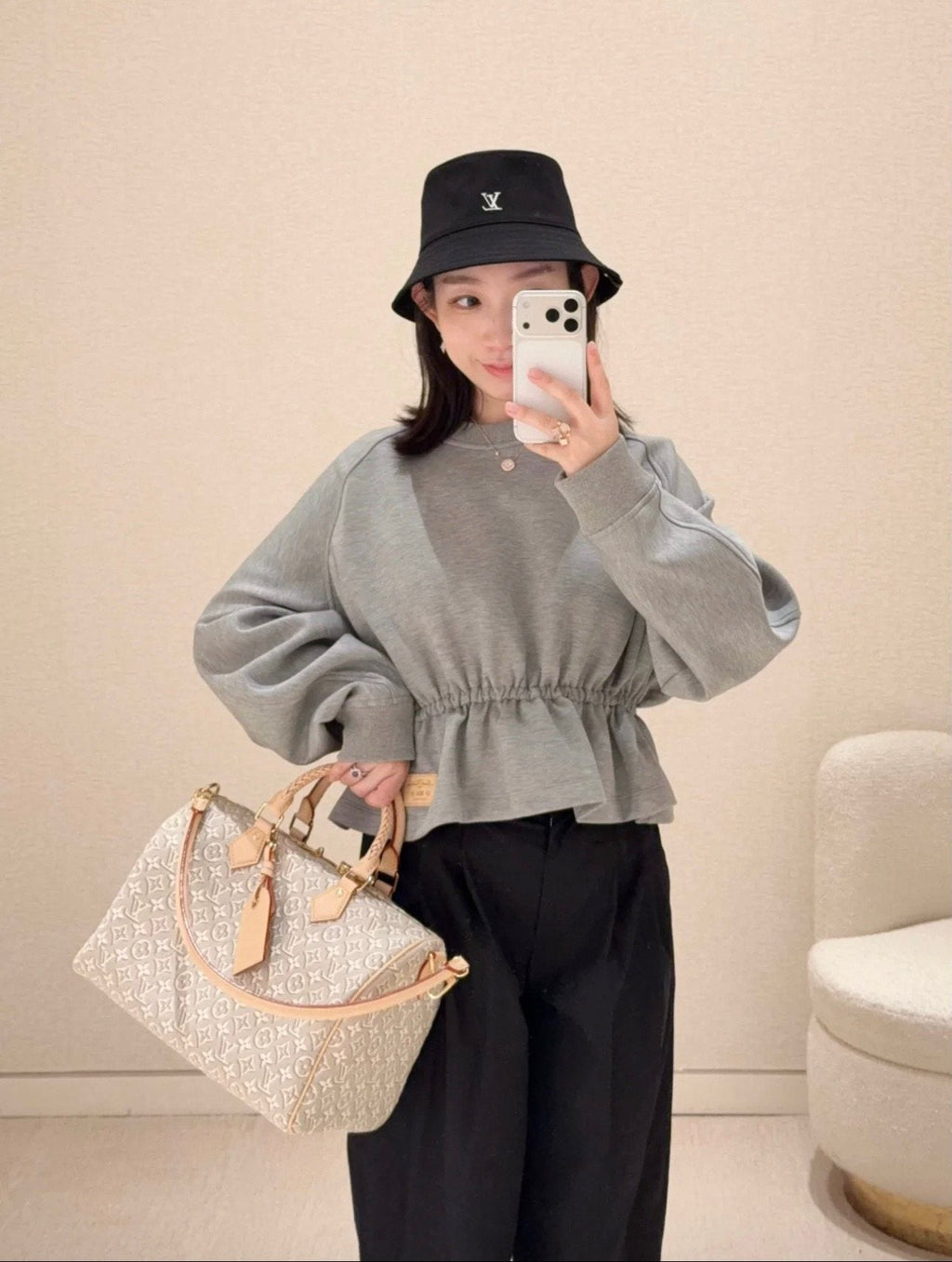 Louis Vuitton Soft Speedy Monogram Handbag — model