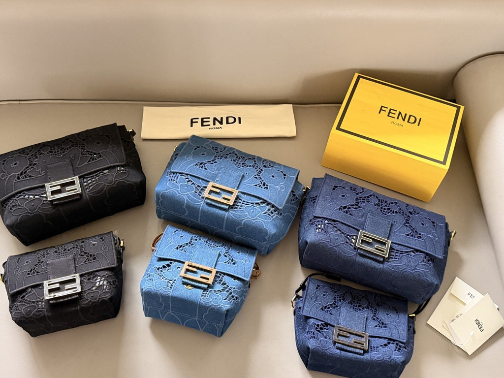 Fendi Mama Baguette Floral Openwork Shoulder Bag — comparison