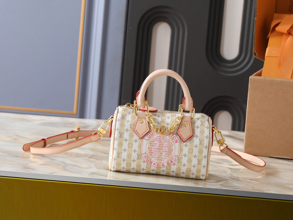 Louis Vuitton Nano Speedy Printed Canvas Mini Handbag — hero