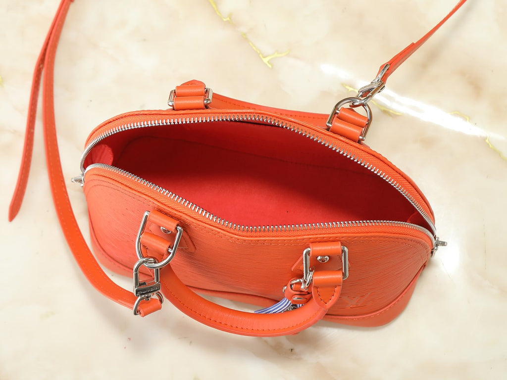 Louis Vuitton Alma BB Domed Top-Handle Bag — detail