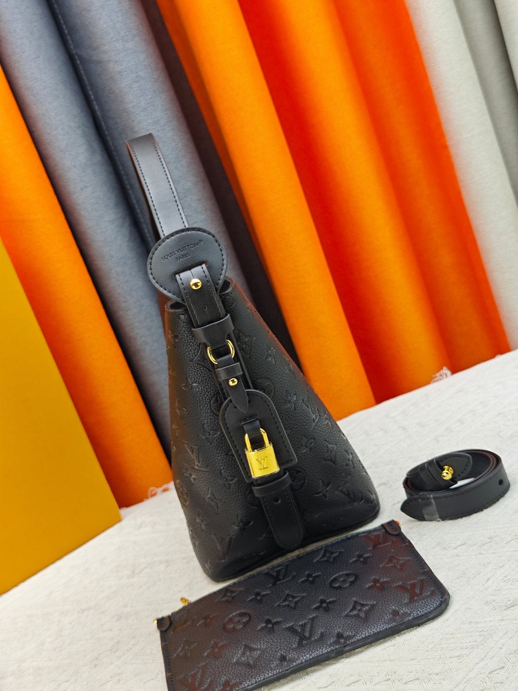 Louis Vuitton All In Monogram Bucket Bag — side
