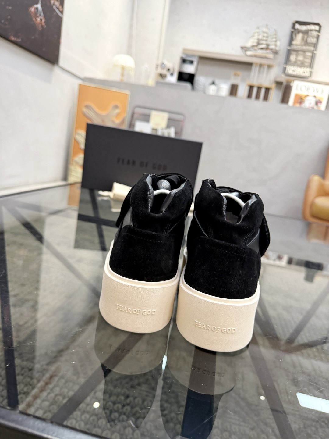 Fear of God Strap High-Top Sneakers — back