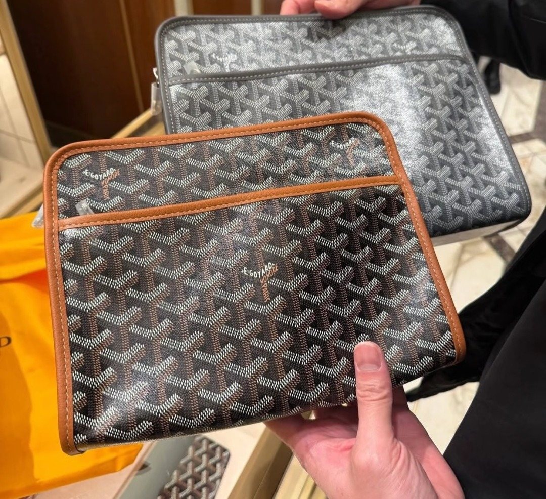 Goyard Patterned Zip Wallet with Front Pocket — comparison