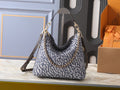 Louis Vuitton Multipass Blue-Gray Patterned Shoulder Bag — front