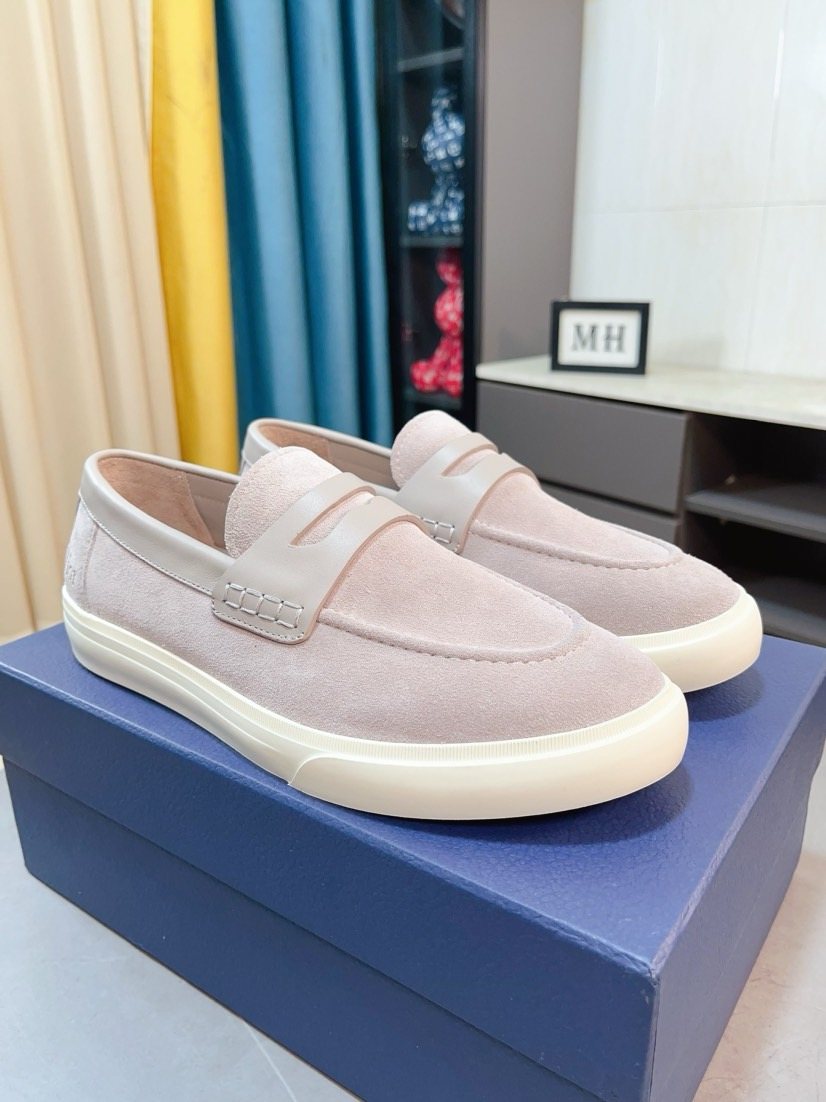 Dior Strap Loafers with Contrast Soles — front