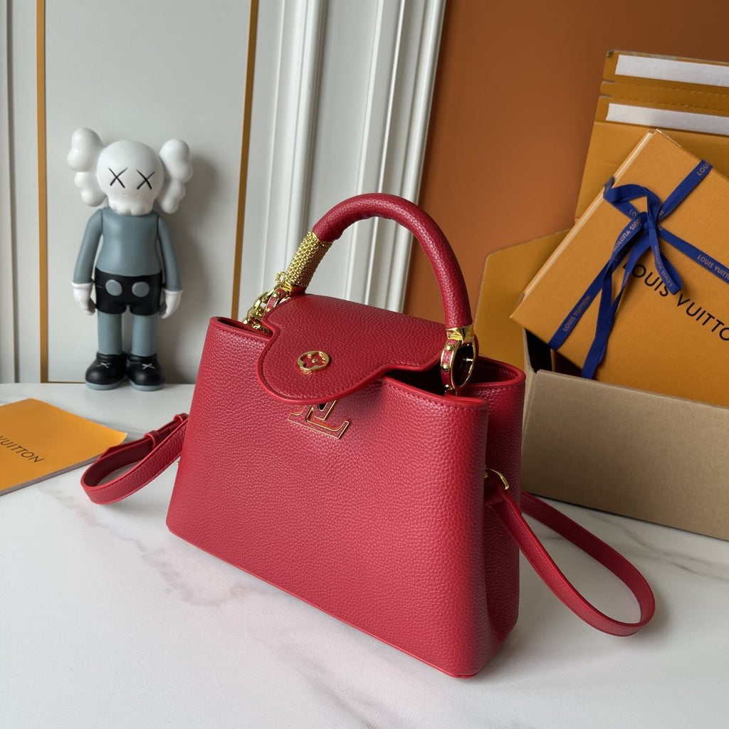 Louis Vuitton Capucines Nano V Mirage Top-Handle Bag — detail