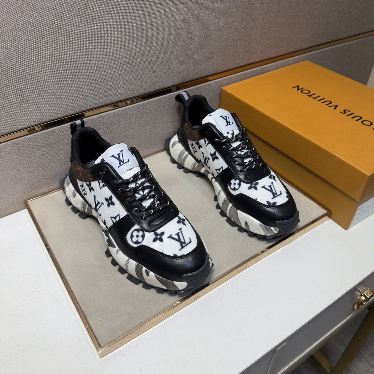 Louis Vuitton Monogram Chunky Sneakers — front
