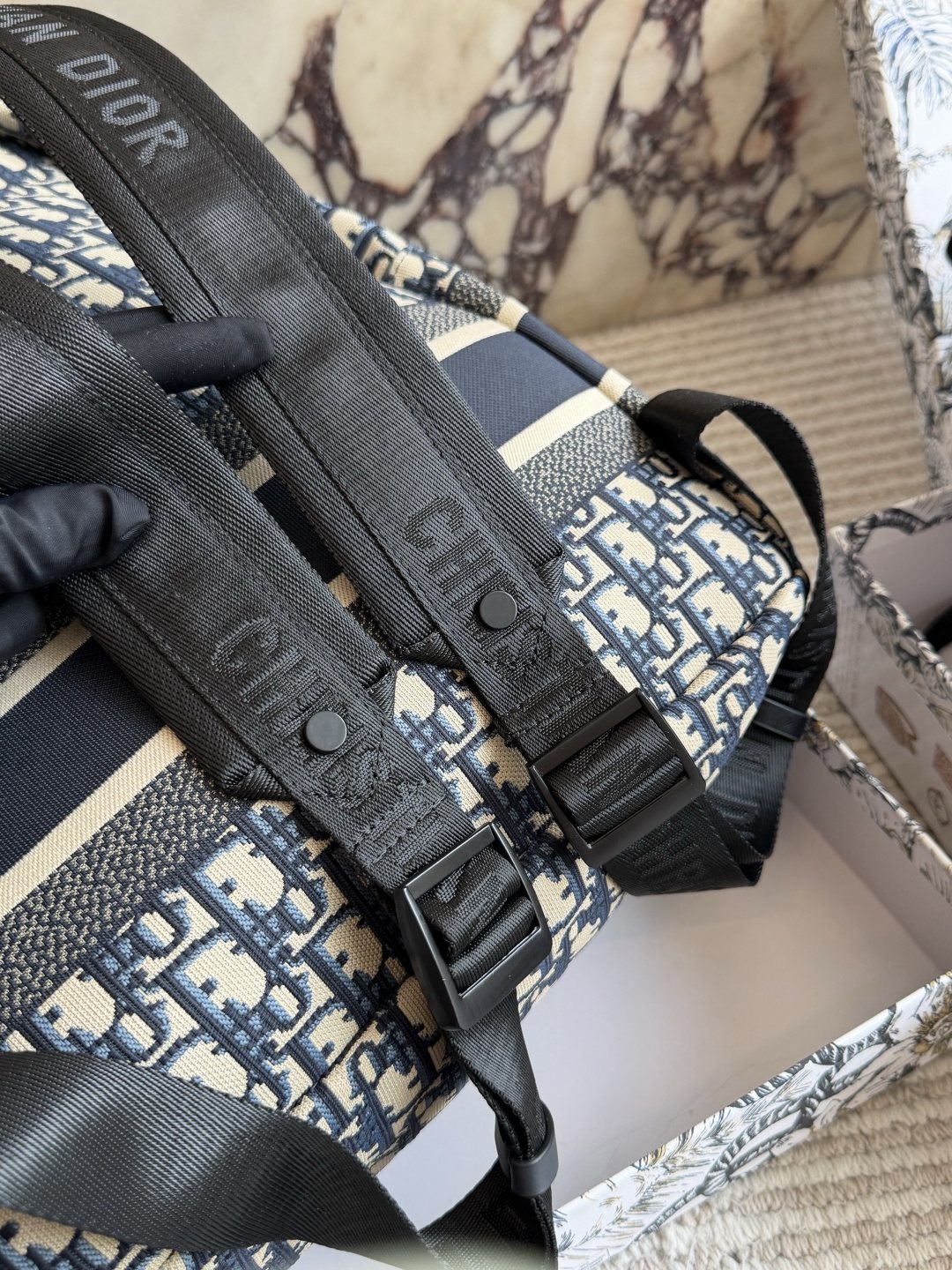 Dior Oblique Monogram Backpack — detail