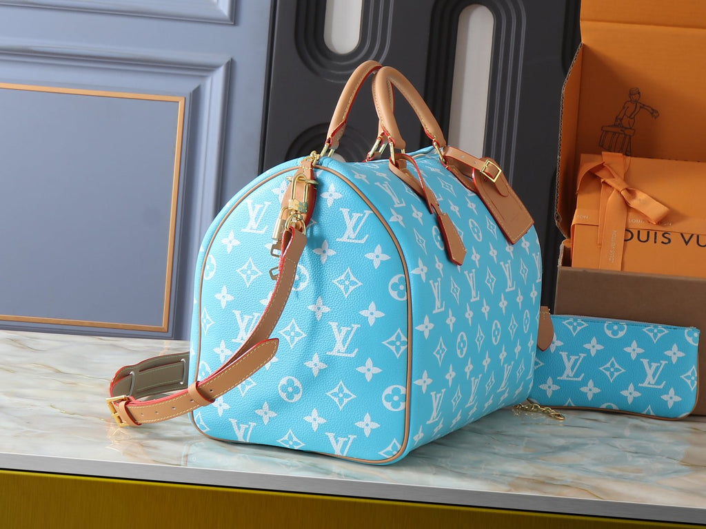 Louis Vuitton Speedy Bandoulière Monogram Duffel Bag — side