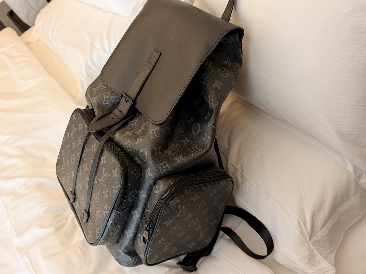Louis Vuitton Apollo Monogram Eclipse Backpack — side