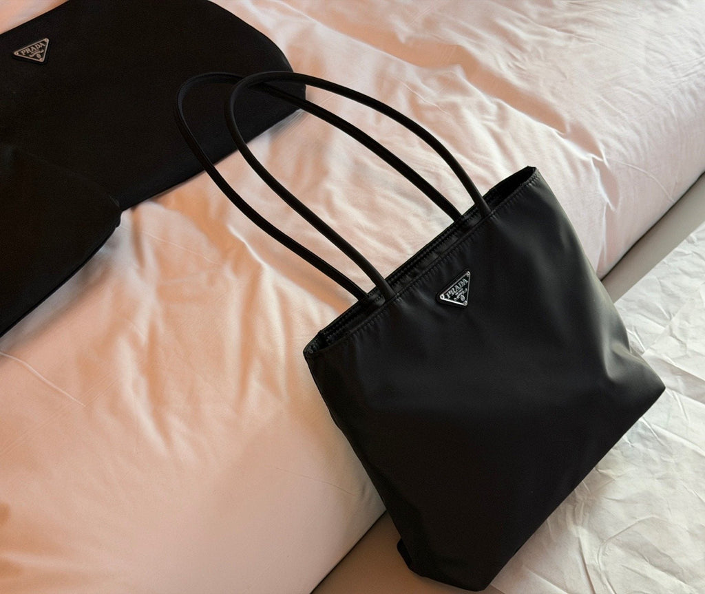 Prada Black Nylon Shoulder Tote — hero