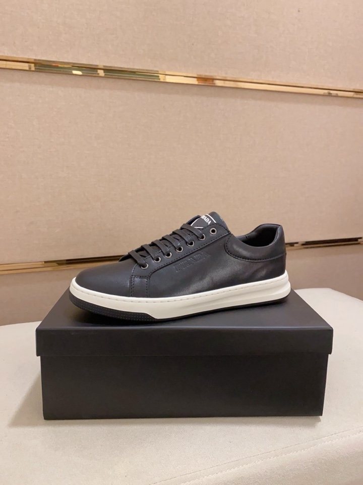 Prada Men's Low-Top Lace-Up Sneakers — front