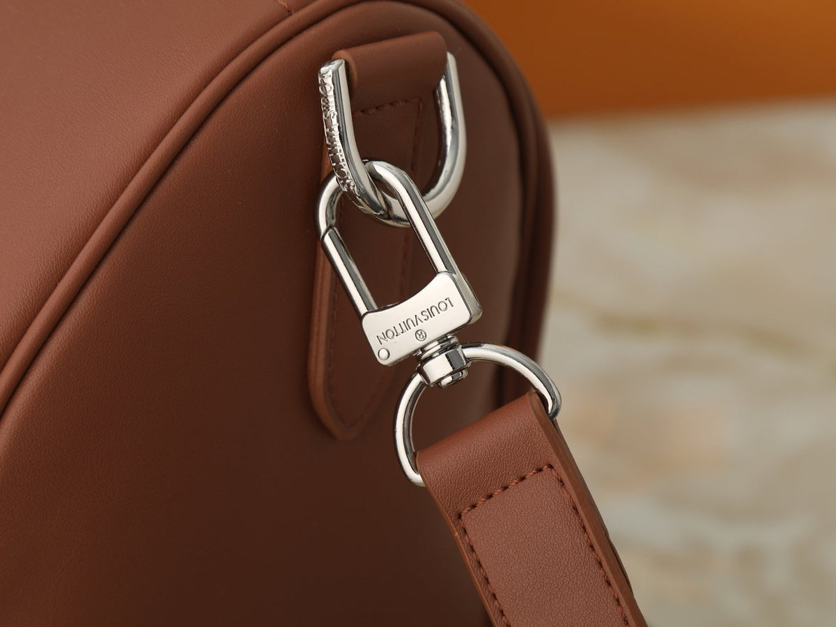 Louis Vuitton Needle Brown Leather Handbag — detail