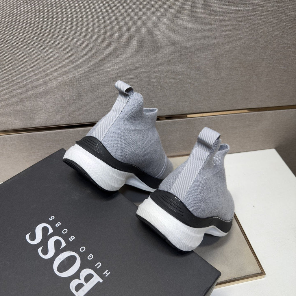 BOSS Textured Slip-On Sneakers — back