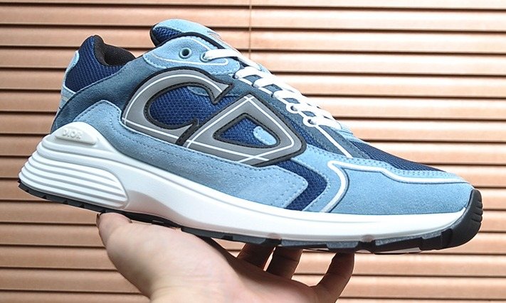 Dior Men's Paneled Low-Top Sneakers — front