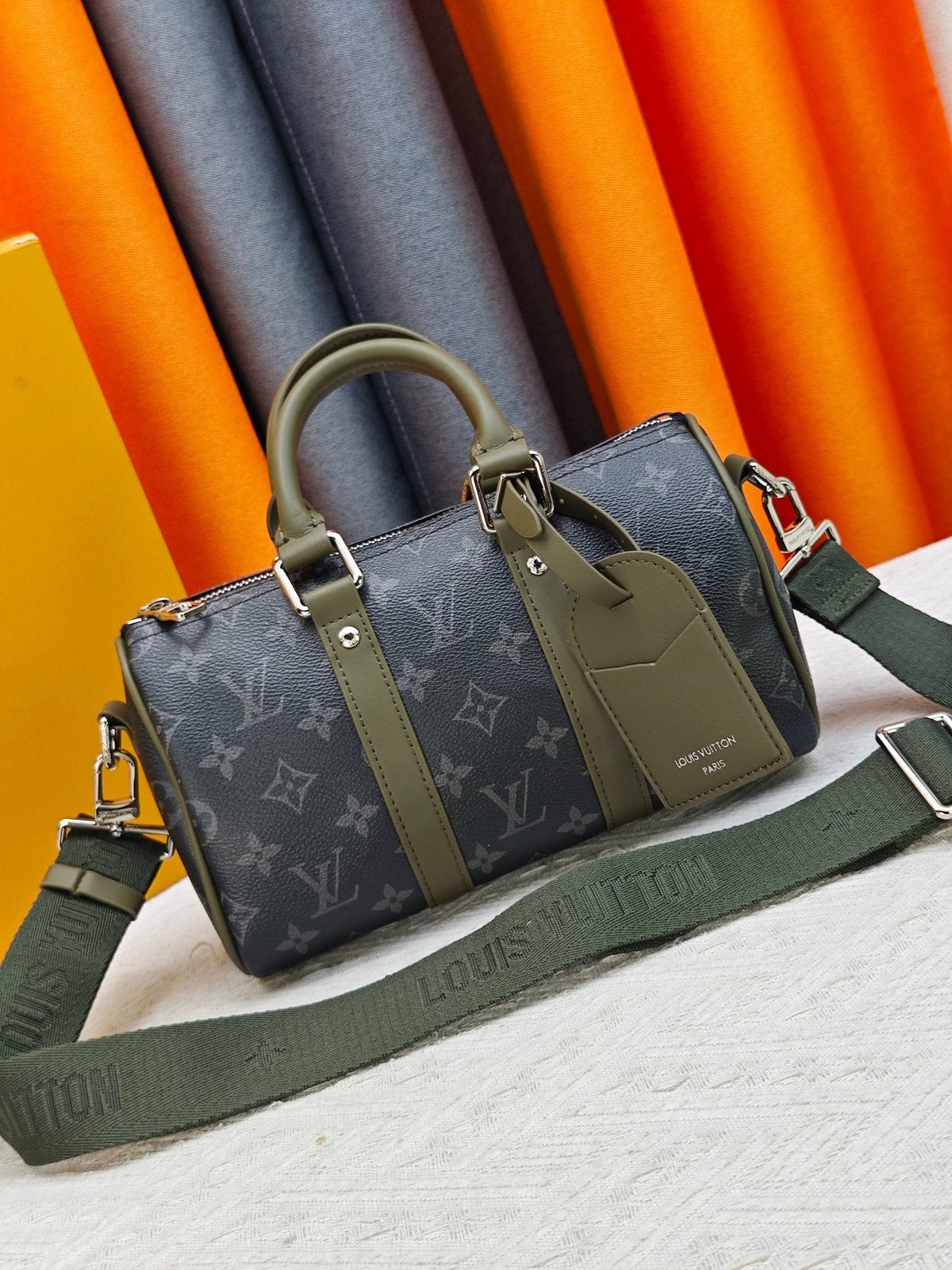 Louis Vuitton Keepall Bandoulière Monogram Duffel Bag — front